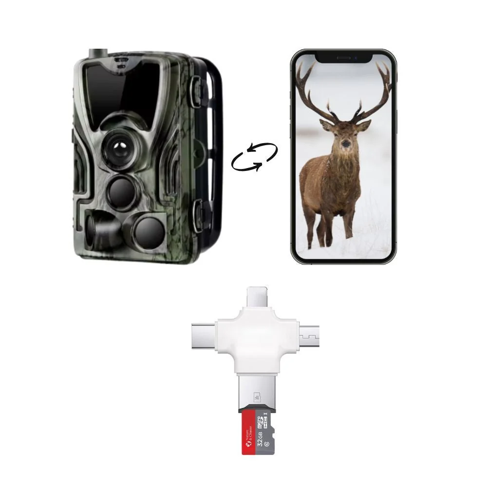 Lecteur 4 en 1 De Carte Micro SD Pour voir les photos et vidéos sur son Téléphone et Pc - Image 3